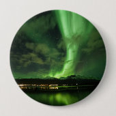 Badge Rond 10 Cm Skibotn Northern Lights (Devant)