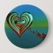 Badge Rond 10 Cm Sky High Hearts (Devant)