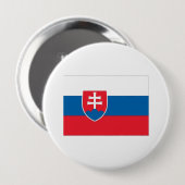 Badge Rond 10 Cm Slovaquie (Devant & derrière)