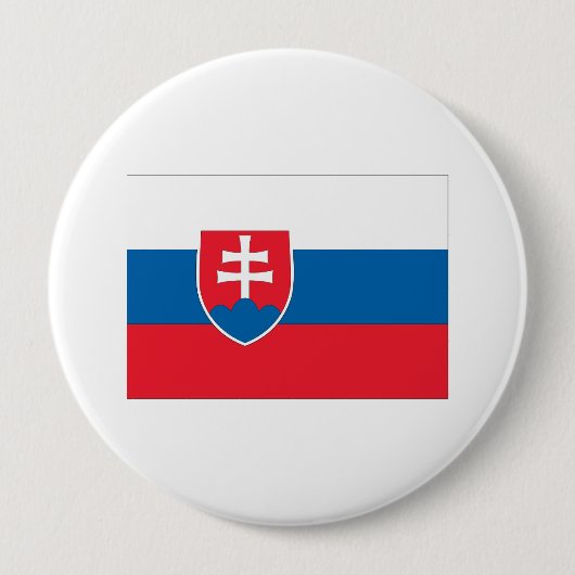 Badge Rond 10 Cm Slovaquie (Devant)