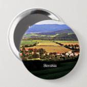 Badge Rond 10 Cm Slovaquie (Devant & derrière)