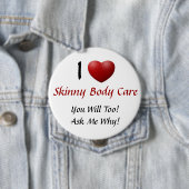 Badge Rond 10 Cm Soin maigre de corps (En situation)