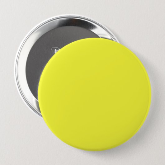 Badge Rond 10 Cm Solide clair jaune clair (Devant & derrière)