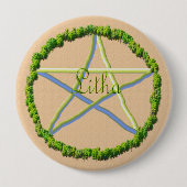 Badge Rond 10 Cm Solstice d'été (Devant)