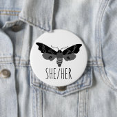 Badge Rond 10 Cm SON Prononononounes desséché à la main (En situation)