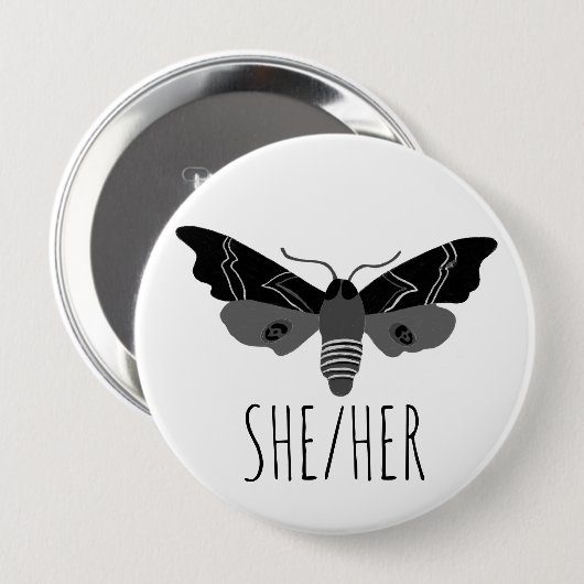 Badge Rond 10 Cm SON Prononononounes desséché à la main (Devant & derrière)