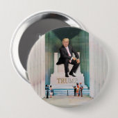 Badge Rond 10 Cm Son Trumpness royal (Devant & derrière)