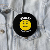 Badge Rond 10 Cm SOURIRE SI VOUS êtes UNE LESBIENNE (En situation)