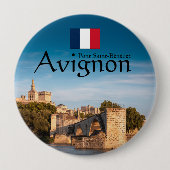 Badge Rond 10 Cm Souvenir d'Avignon (Devant)