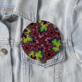 Badge Rond 10 Cm Spectre vert et violet (En situation)