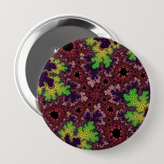 Badge Rond 10 Cm Spectre vert et violet (Devant & derrière)