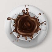 Badge Rond 10 Cm Splash café (Devant)