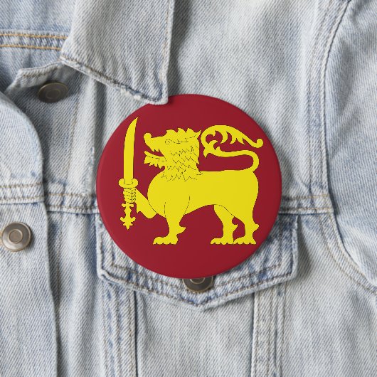 Badge Rond 10 Cm Sri Lanka (En situation)