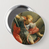 Badge Rond 10 Cm St Michael Arkhangel (Devant & derrière)