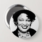Badge Rond 10 Cm Stacey Abrams (Devant & derrière)