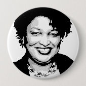 Badge Rond 10 Cm Stacey Abrams (Devant)