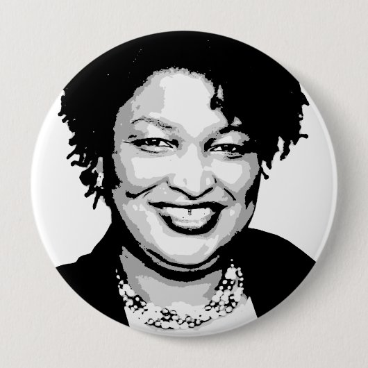 Badge Rond 10 Cm Stacey Abrams (Devant)
