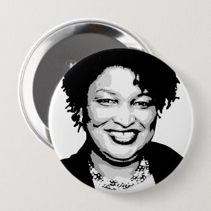 Badge Rond 10 Cm Stacey Abrams