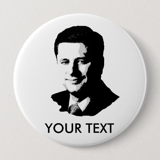 Badge Rond 10 Cm Stephen Harper (Devant)