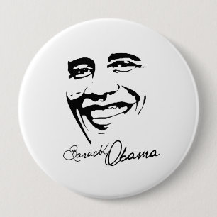 BADGE ROND 10 CM SUCCÈS AVEC OBAMA - .PNG