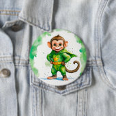 Badge Rond 10 Cm Super singe (En situation)