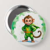 Badge Rond 10 Cm Super singe (Devant & derrière)