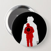 Badge Rond 10 Cm Sûrement informé (Devant & derrière)