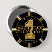 Badge Rond 10 Cm Sway 1 de hockey de Boston (Devant & derrière)