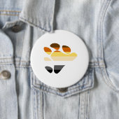 Badge Rond 10 Cm Symbole de l'ours (En situation)