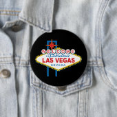Badge Rond 10 Cm SYMBOLE DES MOTS D'ACCUEIL À Las Vegas (En situation)