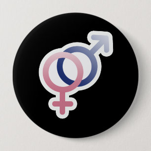 BADGE ROND 10 CM SYMBOLES DROITS D'AMOUR