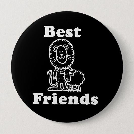 Badge Rond 10 Cm T-shirt MEILLEURS AMIS (Devant)