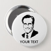 Badge Rond 10 Cm T-shirts de Mitt Romney (Devant & derrière)