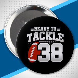 Badge Rond 10 Cm Tackle 38e Anniversaire 38 Ans Anniversaire de Mar