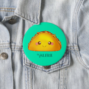 Badge Rond 10 Cm Taco de boeuf haché mexicain