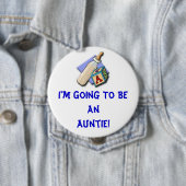 Badge Rond 10 Cm Tante Button (En situation)