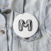 Badge Rond 10 Cm Tapisserie MMM ALPHABET (En situation)