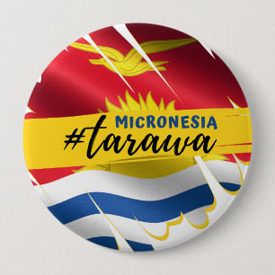 Badge Rond 10 Cm Tarawa, bouton Kiribati