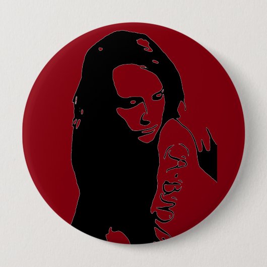 Badge Rond 10 Cm Tattooed girl (Devant)