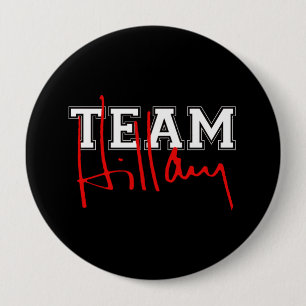 Badge Rond 10 Cm TEAM HILLARY WHITE.png