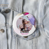 Badge Rond 10 Cm Tendance Aquarelle photo cadeau Moody (En situation)