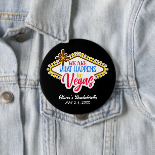 Badge Rond 10 Cm Tenue de tenue de jeune fille pour Las Vegas avec