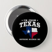 Badge Rond 10 Cm Texas Pride - Texas Meme - Texas State Flag (Devant & derrière)