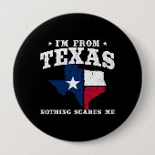 Badge Rond 10 Cm Texas Pride - Texas Meme - Texas State Flag (Devant)
