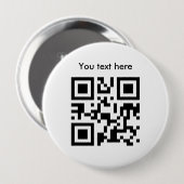 Badge Rond 10 Cm Texte de bouton (énorme, fait sur commande) (Devant & derrière)
