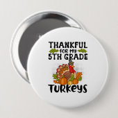 Badge Rond 10 Cm Thanksgiving (Devant & derrière)