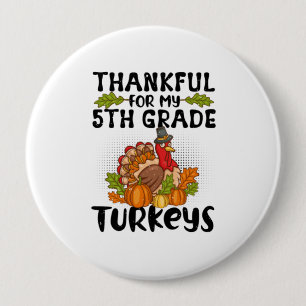 Badge Rond 10 Cm Thanksgiving