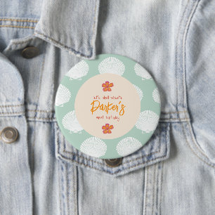 Badge Rond 10 Cm Thème de la fête de la plage côtière