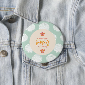 Badge Rond 10 Cm Thème de la fête de la plage côtière