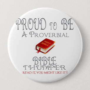 Badge Rond 10 Cm Thumper biblique proverbiale